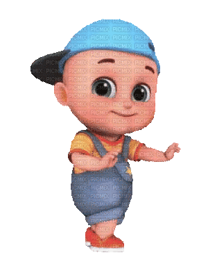 bébé à casquette - GIF animate gratis