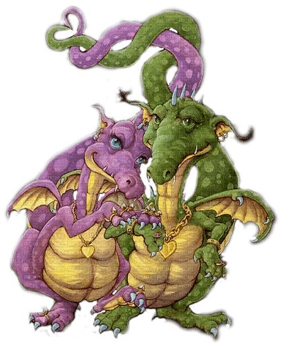 lovers dragons by nataliplus - Free PNG