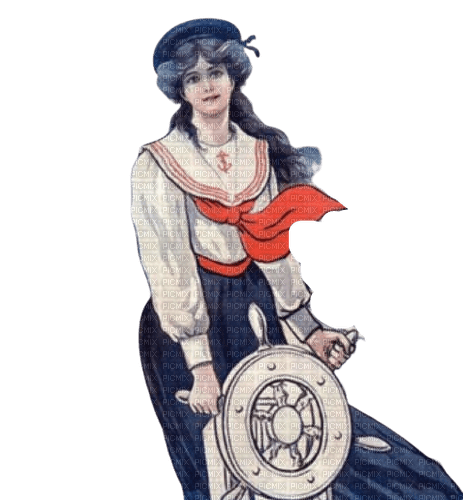 kikkapink sailor woman girl vintage - 無料png