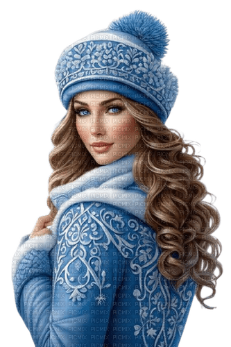 Winter woman - besplatni png