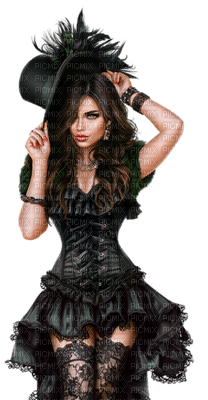 steampunk femme woman frau beauty tube human person people - png grátis
