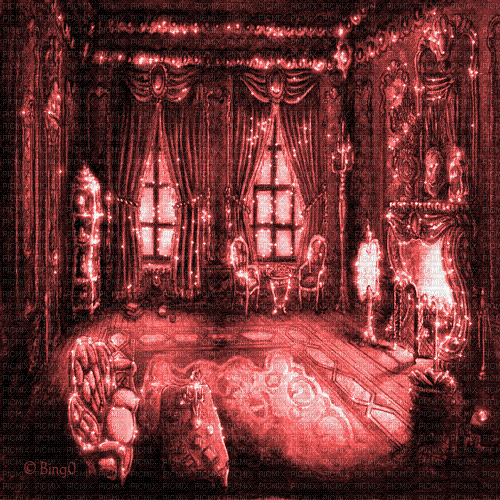 Y.A.M._Fantasy interior red - Besplatni animirani GIF