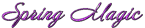 Animated.Spring.Magic.Text.Purple - Ilmainen animoitu GIF