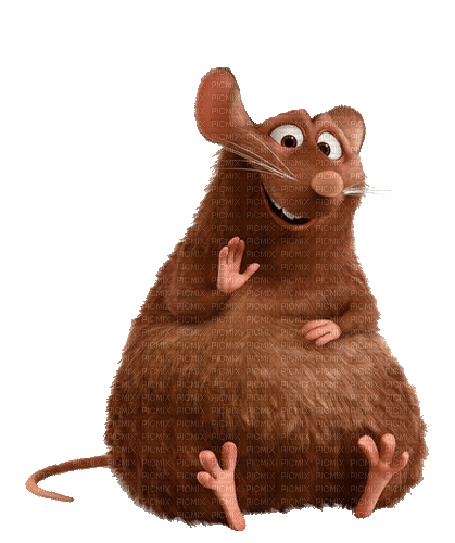 Ratte winkt - GIF animado gratis
