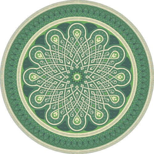 Green Mandala - png gratis