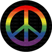 gay peace sign - Free animated GIF