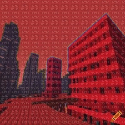 Red Minecraft City - PNG gratuit
