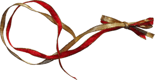 Ruban.Ribbon.Bow.Gold.Red.Victoriabea - PNG gratuit