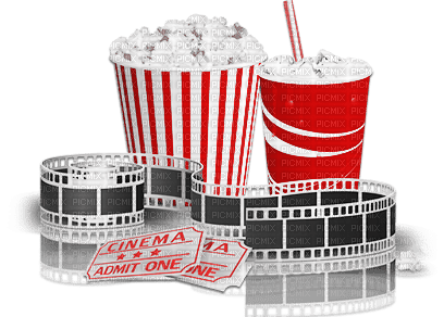 soave deco  coca cola popcorn cinema red black - PNG gratuit