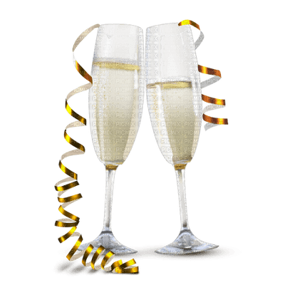 champagner glasses new year  deco champagner verre - png gratis