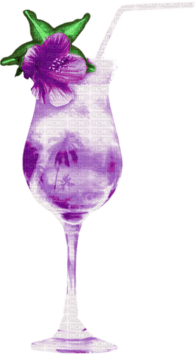 Cocktail.Flower.Purple - ingyenes png