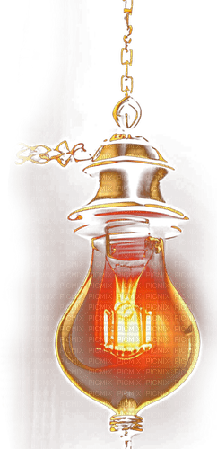 ♡§m3§♡ steampunk orange light bulb - PNG gratuit