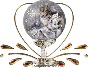 Wolf Love Snow Globe - Gratis geanimeerde GIF