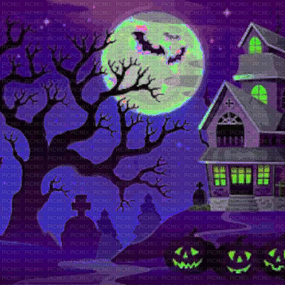 Purple Halloween Background - Ücretsiz animasyonlu GIF