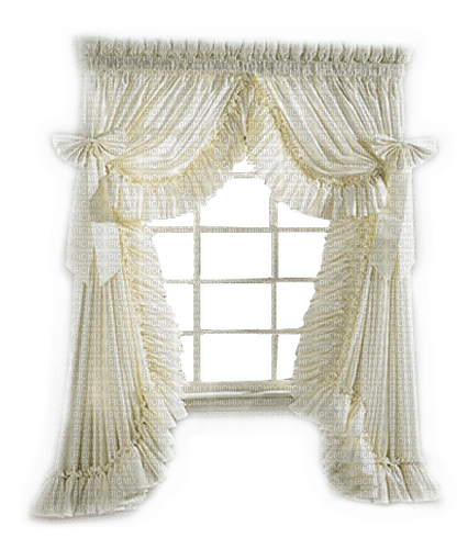 white curtain window - 免费PNG