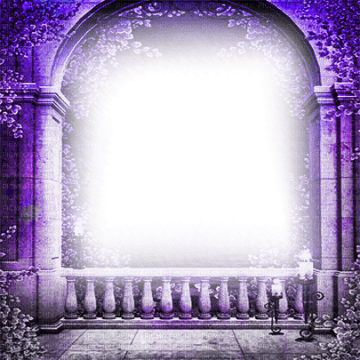soave frame terrace vintage gothic purple - PNG gratuit