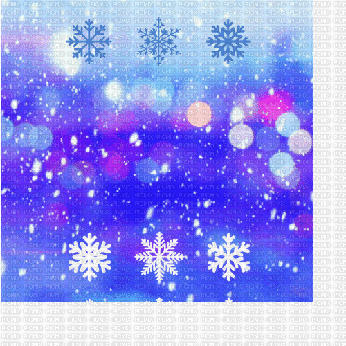 VE / Bg. animated.winter.snow flake.blue.idca - Animovaný GIF zadarmo