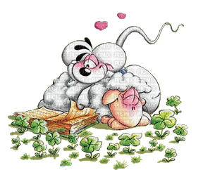Diddl mouton Vanillivi 1 - GIF animado grátis