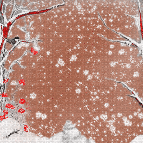 JE / Bg. animated.winter.landscape.brown.idca - Ingyenes animált GIF