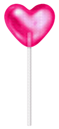 Lollipop.Heart.Pink - Free PNG