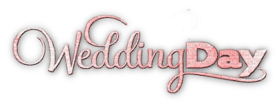 soave text wedding day pink - gratis png