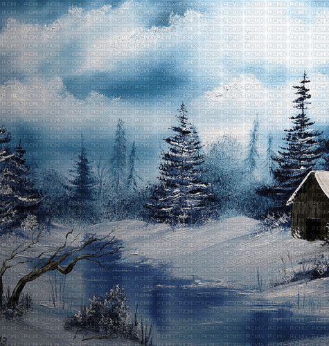 Winter background - png ฟรี