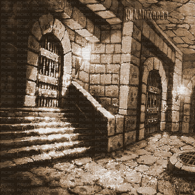 Y.A.M._Gothic fantasy background  sepia - Δωρεάν κινούμενο GIF