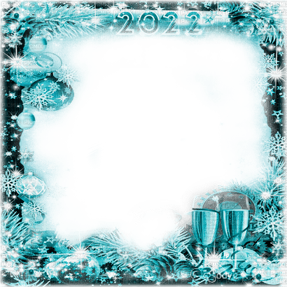 soave frame christmas year ball glass text 2022 - zdarma png