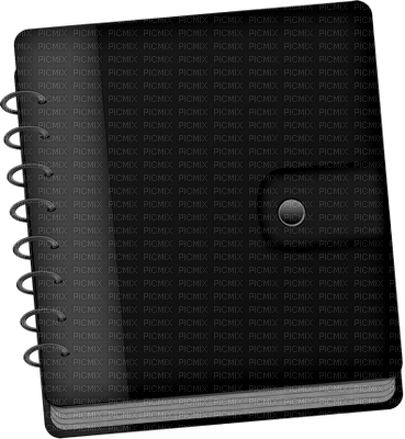 Kaz_Creations Black Deco Book Diary Colours - безплатен png