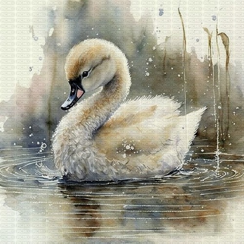 swan baby - 免费PNG