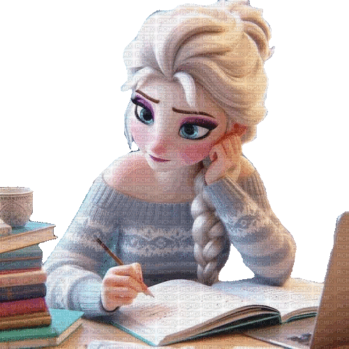 Elsa Frozen Woman Anime - Nemokamas animacinis gif
