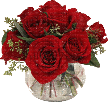 Vase.red.roses.Deco.pot.Victoriabea - Бесплатни анимирани ГИФ