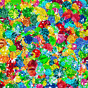 rainbow colorful dots spots background - GIF animado gratis