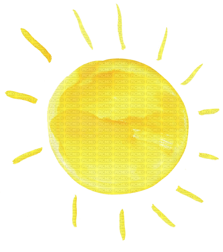 sun watercolour, yellow, Adam64 - PNG gratuit