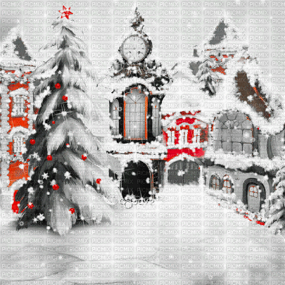 soave background vintage animated winter christmas - 免费动画 GIF