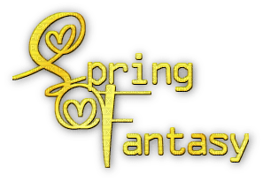 soave text spring fantasy yellow - PNG gratuit