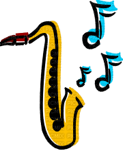 Saxophone - GIF animasi gratis