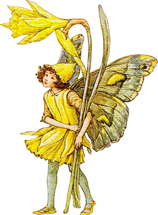 soave children girl fantasy vintage fairy flowers - PNG gratuit