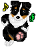 pixel dancing dog - Free animated GIF