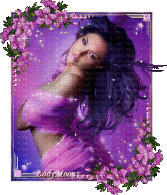 femme en violet - Besplatni animirani GIF