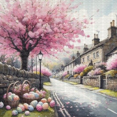 Spring Yorkshire Street - png gratuito