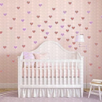 Pink Hearts Nursery - ingyenes png