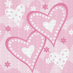 pink hearts bg - Zdarma animovaný GIF