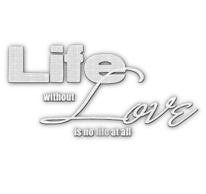 soave text life love white - png ฟรี