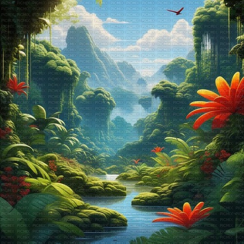 fantasy landscape background - Free PNG