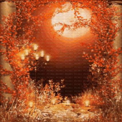 Autumn.BG.Orange.Brown.Animated - KittyKatLuv65 - Gratis geanimeerde GIF