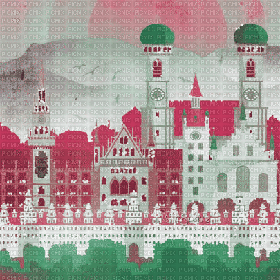 soave background animated vintage city art deco - Bezmaksas animēts GIF