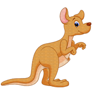 Kaz_Creations Cute Cartoon Kangaroo - безплатен png