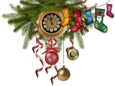 Christmas garland bp - PNG gratuit