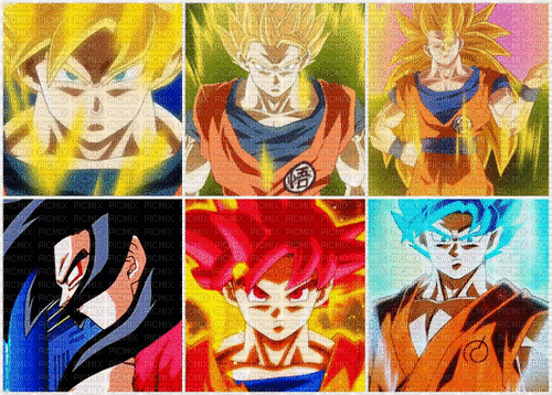 Son Goku ❤️ elizamio - Free animated GIF